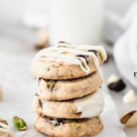 Cranberry Pistachio Shortbread Cookies